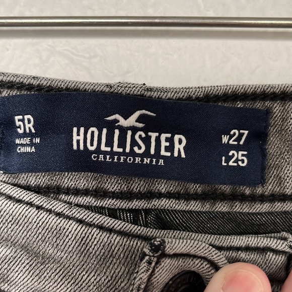 HOLLISTER HIGH-RISE SLIM BOYFRIEND JEANS SIZE 5 (27Wx25L) GREAT CONDITION! - Picture 3 of 8